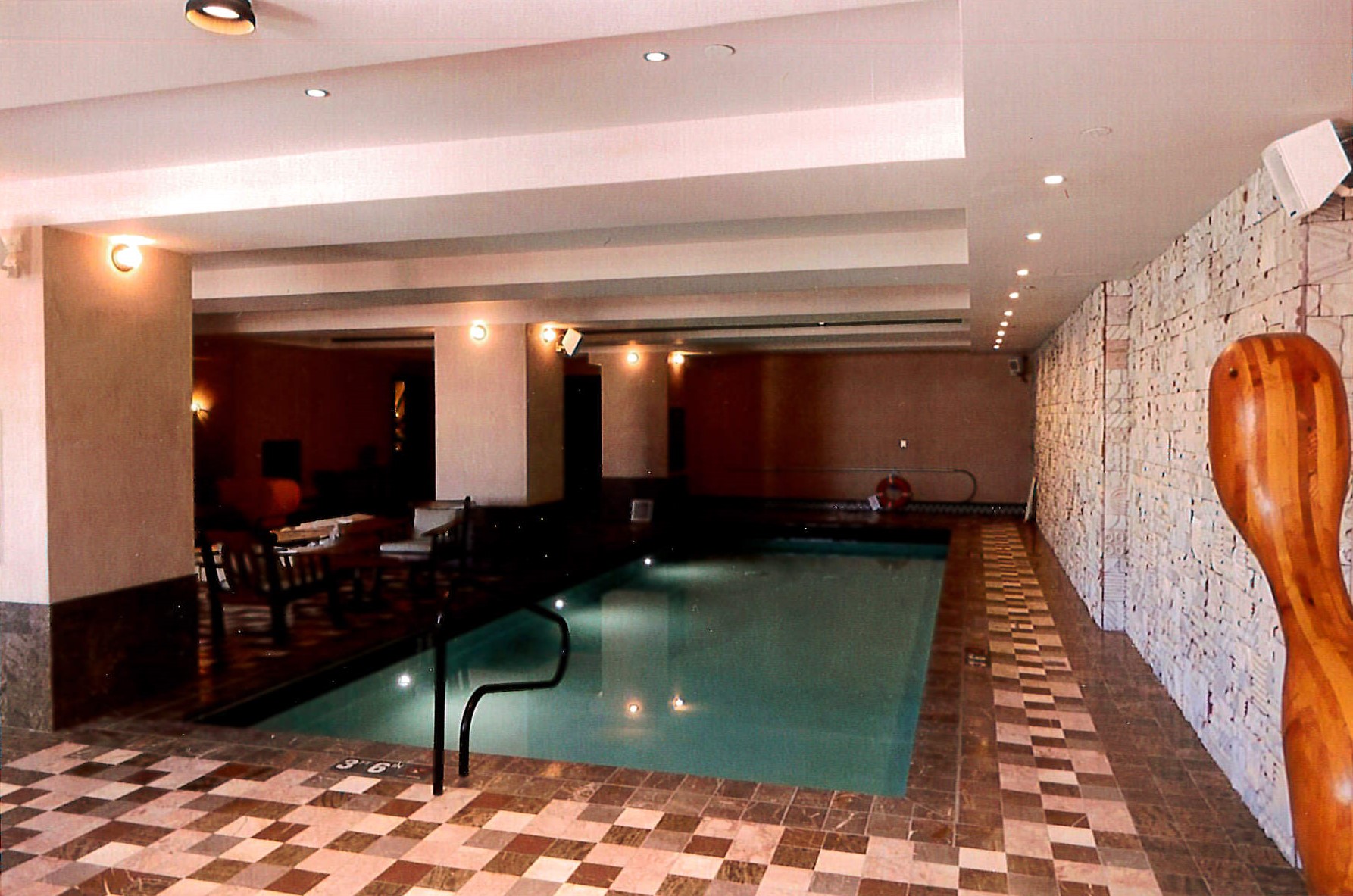 7th floor renovated pool as part of room suite